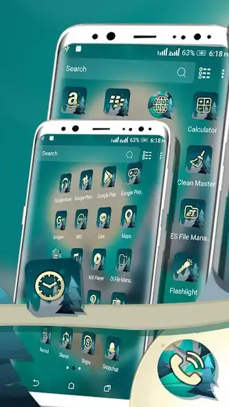 Play Moon Landscape Launcher Theme as an online game Moon Landscape Launcher Theme with UptoPlay