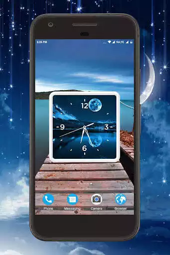 Play Moonlight Clock Live Wallpaper  and enjoy Moonlight Clock Live Wallpaper with UptoPlay