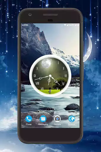 Play Moonlight Clock Live Wallpaper as an online game Moonlight Clock Live Wallpaper with UptoPlay