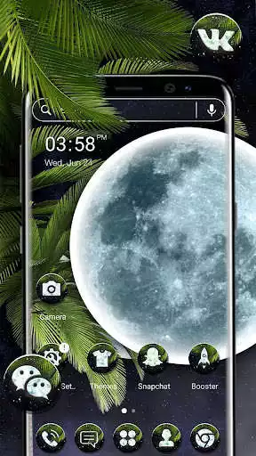 Play Moon Night Theme Launcher  and enjoy Moon Night Theme Launcher with UptoPlay