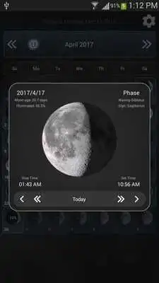 Play Moon Phases Widget Calendar