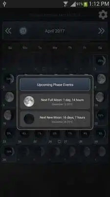 Play Moon Phases Widget Calendar