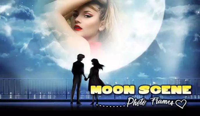Play Moon Scene Photo Frames