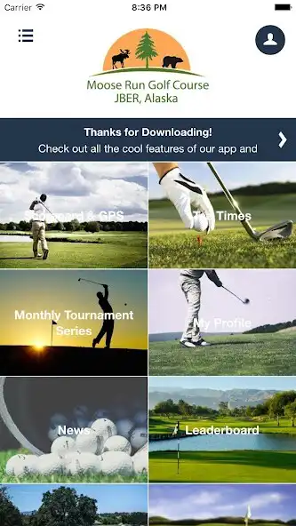 Play Moose Run Golf Course as an online game Moose Run Golf Course with UptoPlay