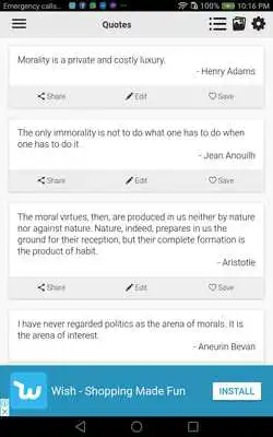 Play Moral Quotes