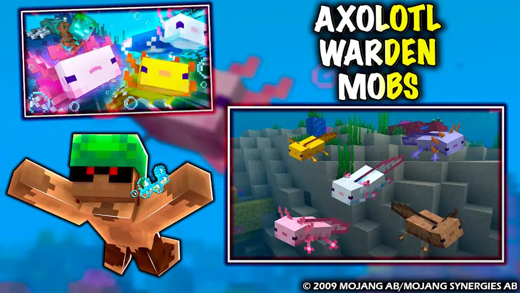 Play More Axolotl Mod for Minecraft  and enjoy More Axolotl Mod for Minecraft with UptoPlay