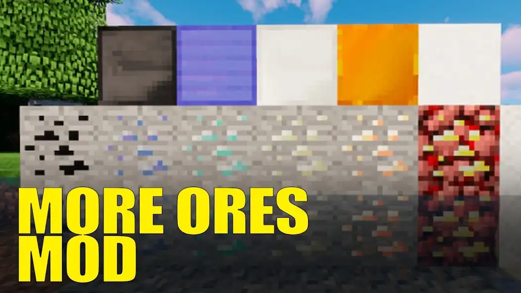 Play More Ores Mod Minecraft PE as an online game More Ores Mod Minecraft PE with UptoPlay