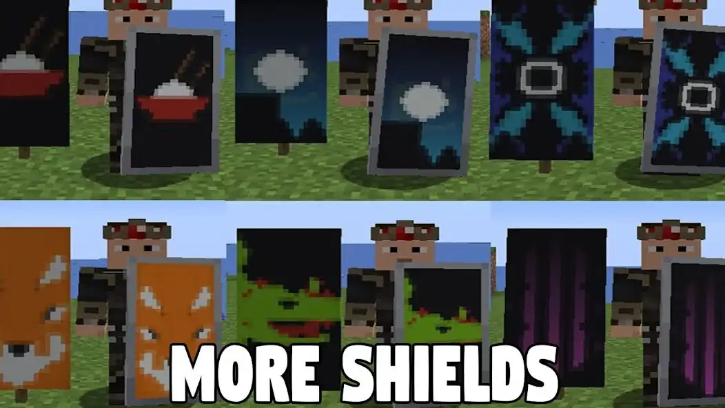 Play More Shields Mod Minecraft PE  and enjoy More Shields Mod Minecraft PE with UptoPlay