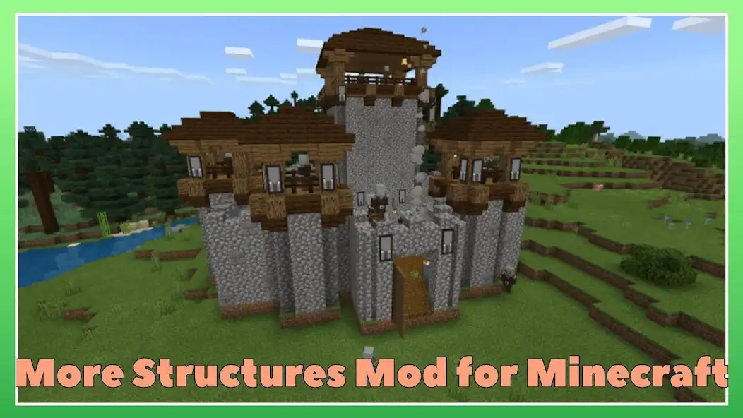 Play More Structures Mod Minecraft as an online game More Structures Mod Minecraft with UptoPlay
