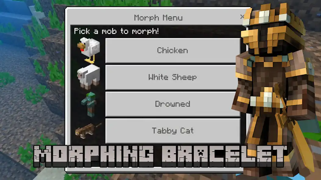 Play Morphing Bracelet Addon MCPE  and enjoy Morphing Bracelet Addon MCPE with UptoPlay