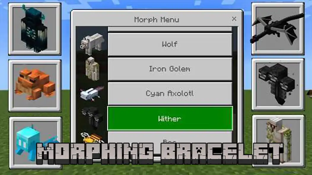 Play Morphing Bracelet Addon MCPE as an online game Morphing Bracelet Addon MCPE with UptoPlay