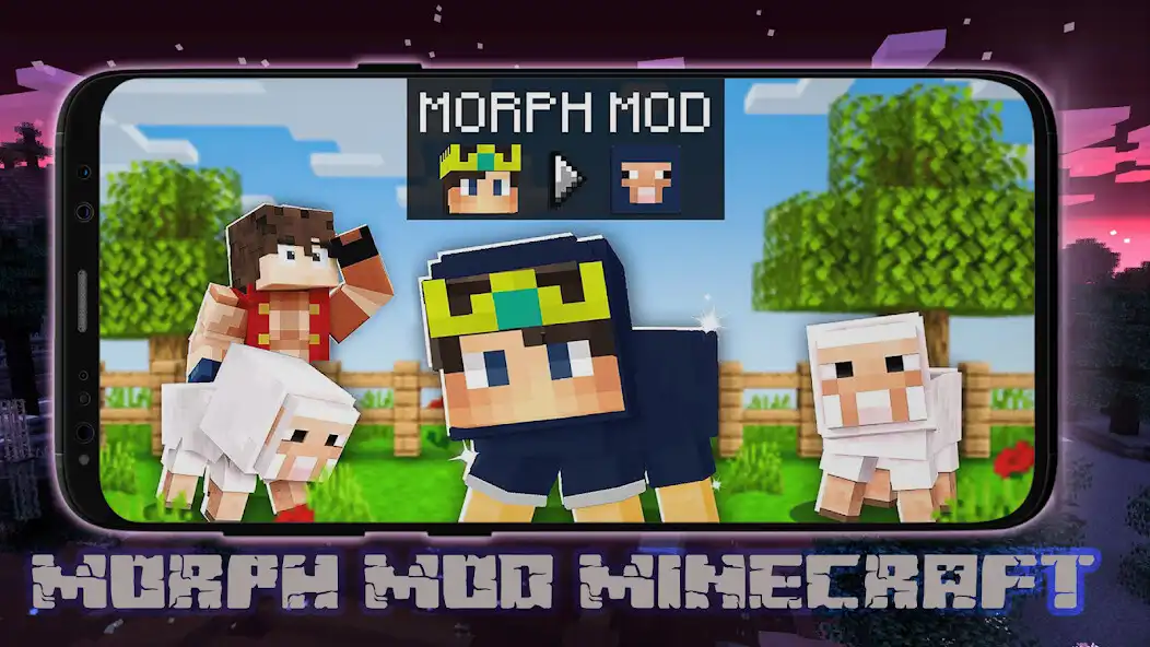 Play Morph Mod Minecraft Skin MCPE as an online game Morph Mod Minecraft Skin MCPE with UptoPlay