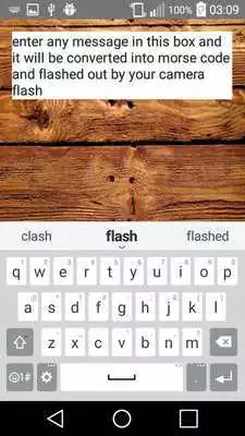 Play Morse Code LED Flashlight