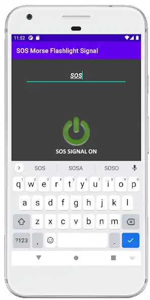 Play MORSE Flashlight Signal as an online game MORSE Flashlight Signal with UptoPlay