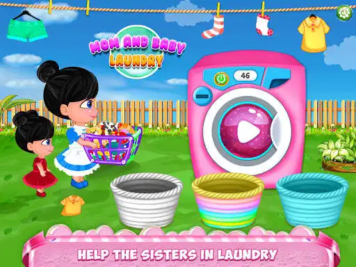 Play Mother Baby Care Laundry Day  and enjoy Mother Baby Care Laundry Day with UptoPlay
