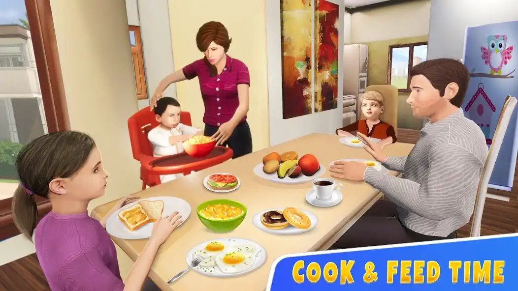 Play Mother Simulator Family Fun 3d as an online game Mother Simulator Family Fun 3d with UptoPlay