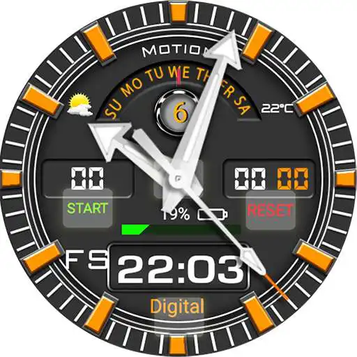 Run free android online Motion Watch Face APK