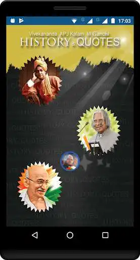 Play Motivational Quotes(Kalam, Gandhi , Vivekananda)
