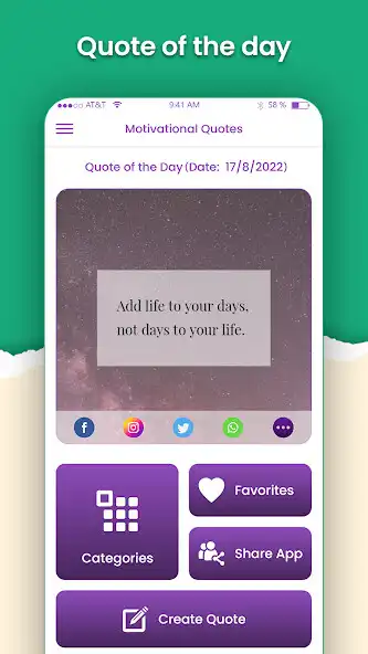 Play Motivation - Life Daily Quotes  and enjoy Motivation - Life Daily Quotes with UptoPlay