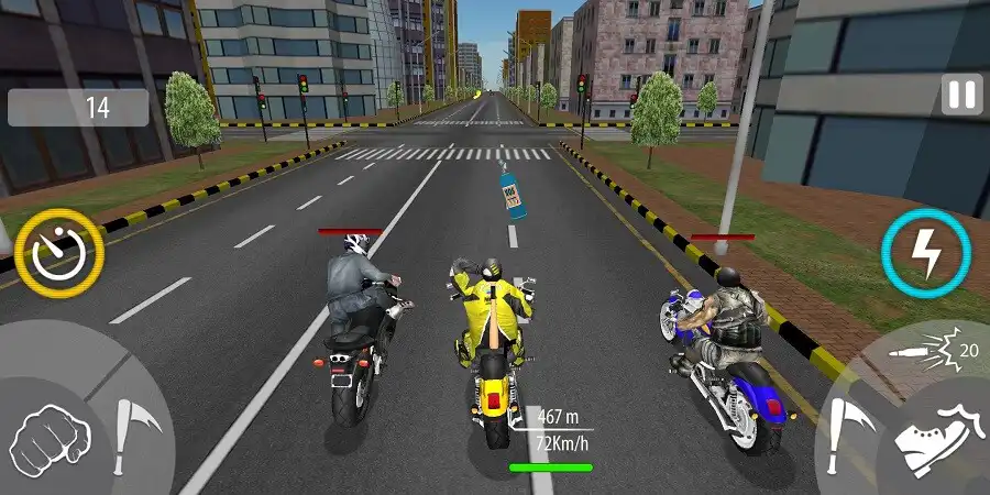 Play Moto Bike Attack as an online game Moto Bike Attack with UptoPlay