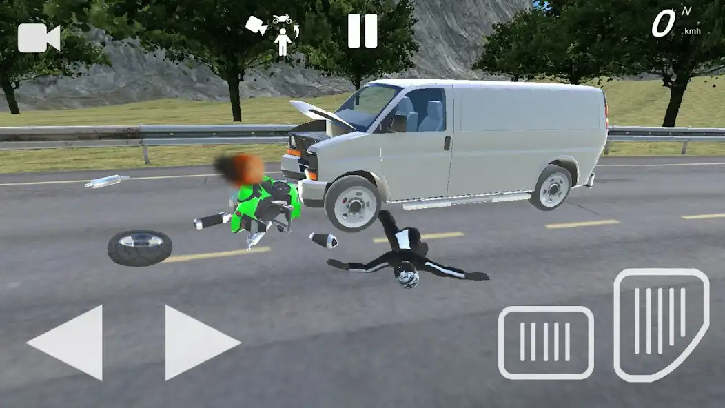 Play Moto Crash Simulator: Accident as an online game Moto Crash Simulator: Accident with UptoPlay