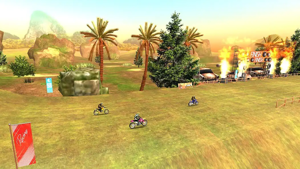 Play Motocross Bike Stunts 2023 as an online game Motocross Bike Stunts 2023 with UptoPlay