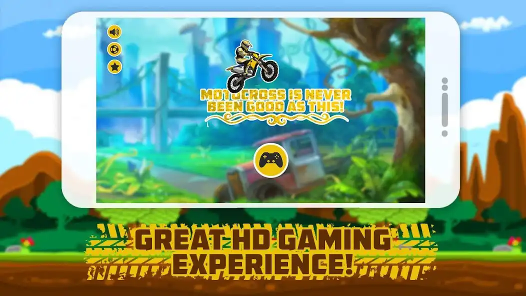 Play Motocross Biking Adventure V2 as an online game Motocross Biking Adventure V2 with UptoPlay