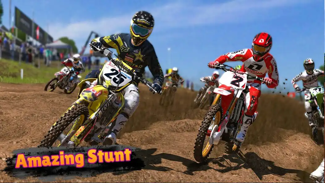 Play Motocross Stunt Bike Racing 3d  and enjoy Motocross Stunt Bike Racing 3d with UptoPlay