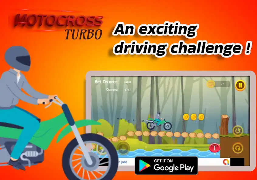 Play Motocross Turbo as an online game Motocross Turbo with UptoPlay