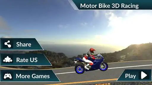 Play Motor Bike Impossible Stunt & Racing Game as an online game Motor Bike Impossible Stunt & Racing Game with UptoPlay
