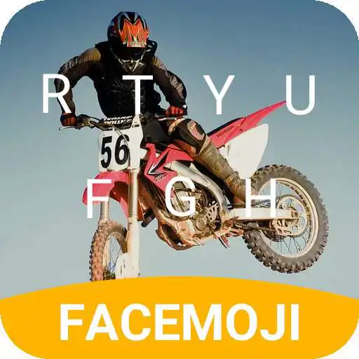 Play Motorbike Race Emoji Keyboard Theme for musically APK