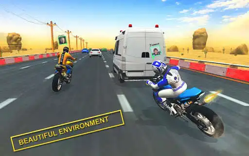 Play Motorbike Riding Game 3D : Float Racers Challenge as an online game Motorbike Riding Game 3D : Float Racers Challenge with UptoPlay