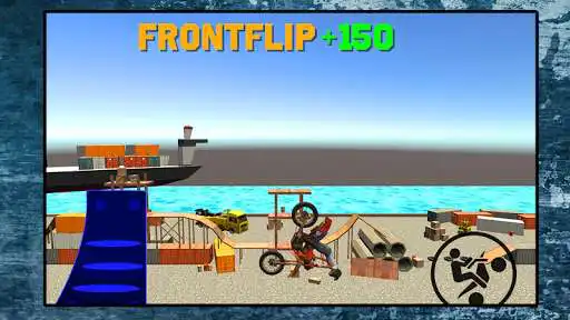 Play Motor Bike Stunt Race 3D as an online game Motor Bike Stunt Race 3D with UptoPlay