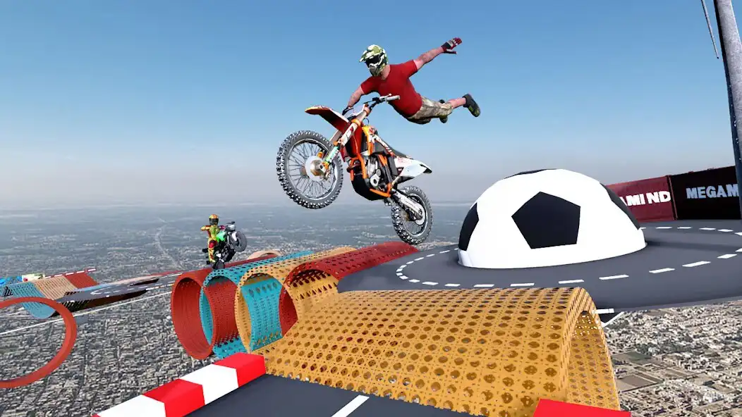 Play Motorcycle Crash : Bike Stunt as an online game Motorcycle Crash : Bike Stunt with UptoPlay