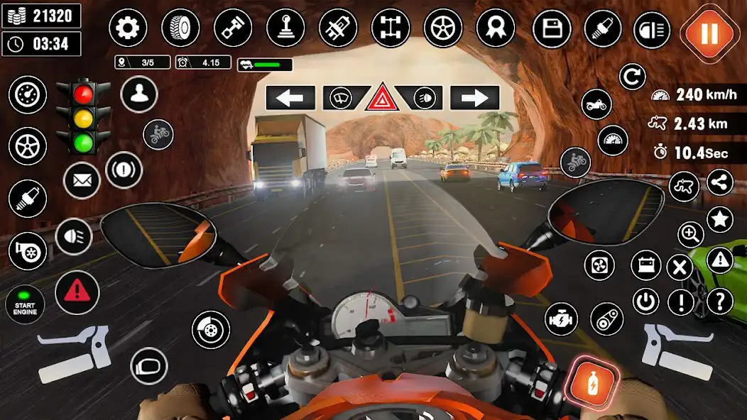 Play Motorcycle Game - Bike Game 3D as an online game Motorcycle Game - Bike Game 3D with UptoPlay