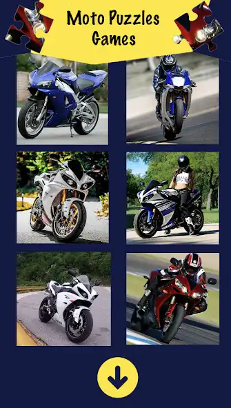Play Motorcycle Games Puzzles R1 as an online game Motorcycle Games Puzzles R1 with UptoPlay