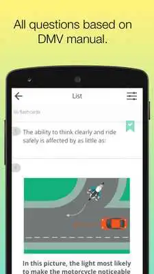 Play Motorcycle Permit Test US - License knowledge test
