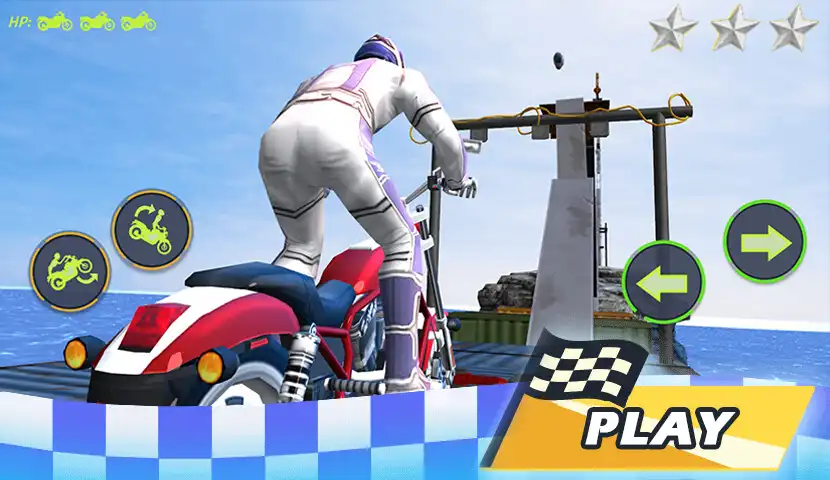 Play Motorcycle Stunt as an online game Motorcycle Stunt with UptoPlay