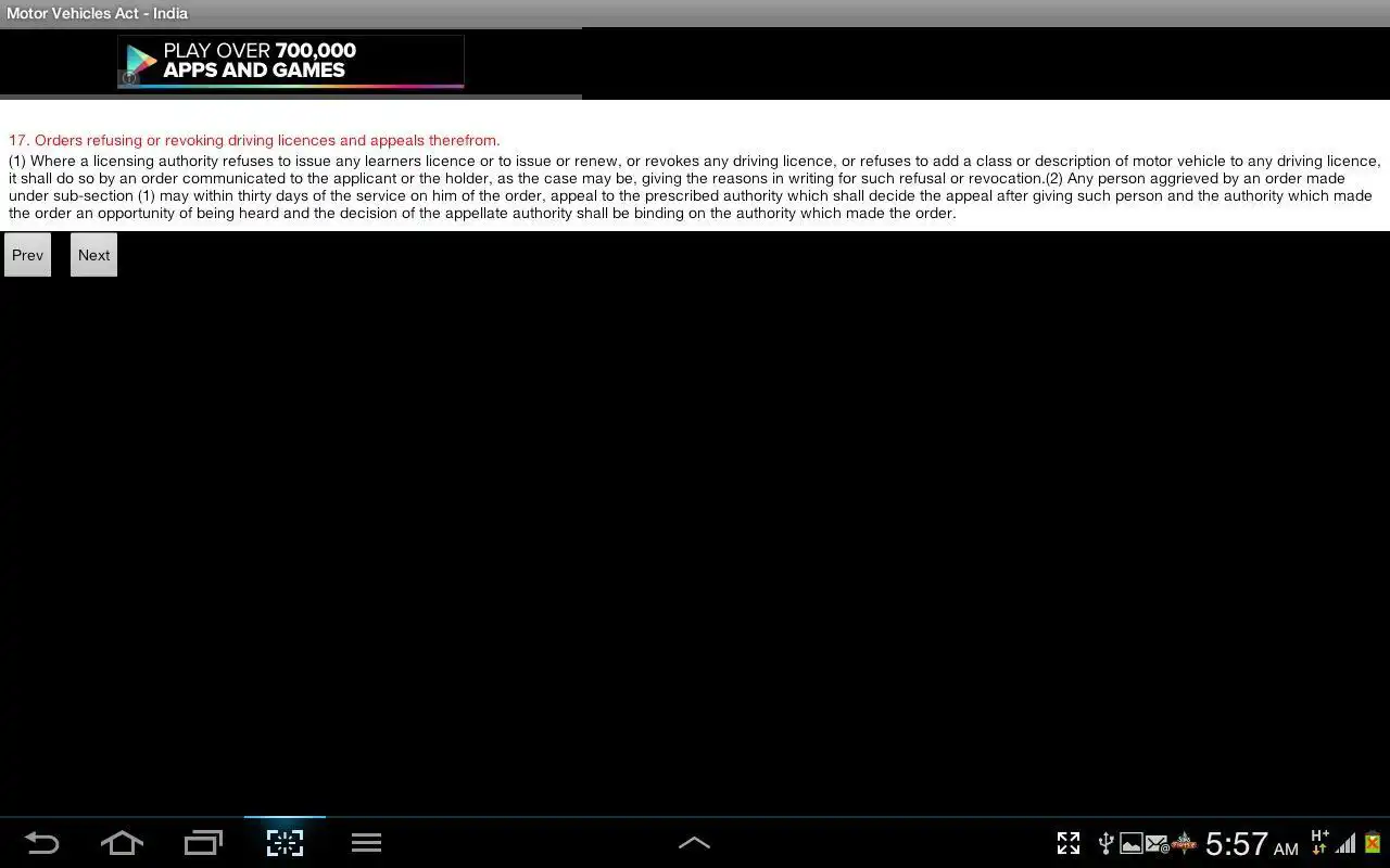 Play Motor Vehicles Act India