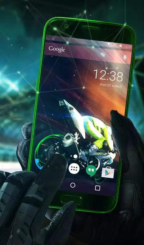 Play Moto Speed Animated Keyboard + Live Wallpaper