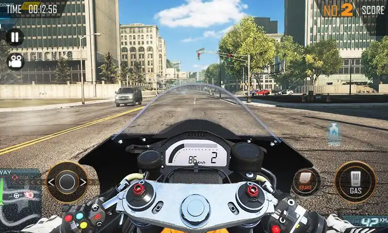 Play Moto Speed City Racing as an online game Moto Speed City Racing with UptoPlay