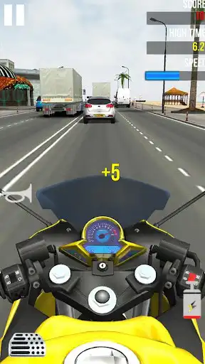Play Moto Speed Traffic Rider as an online game Moto Speed Traffic Rider with UptoPlay