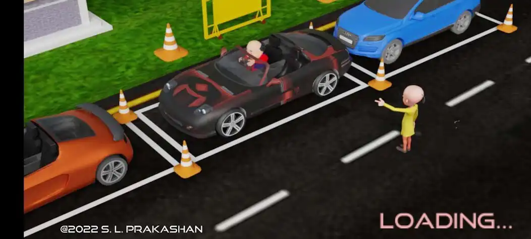 Play Motu Patlu Car Parking as an online game Motu Patlu Car Parking with UptoPlay