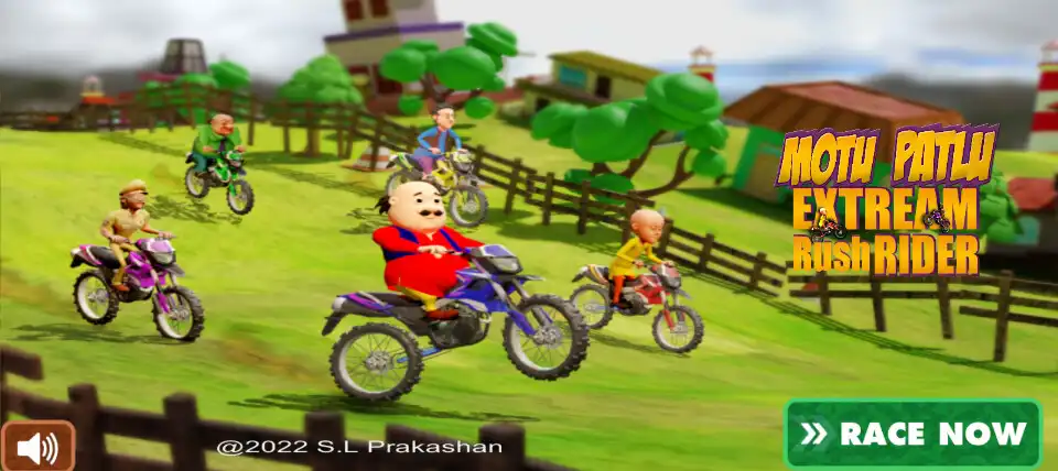 Play Motu Patlu Extreme Rush Rider  and enjoy Motu Patlu Extreme Rush Rider with UptoPlay