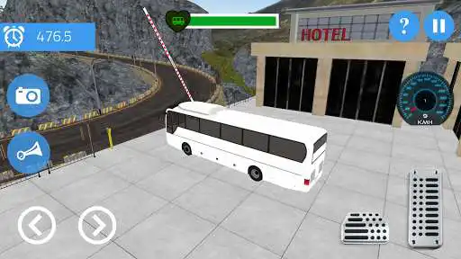 Play Mountain Bus driving simulator as an online game Mountain Bus driving simulator with UptoPlay