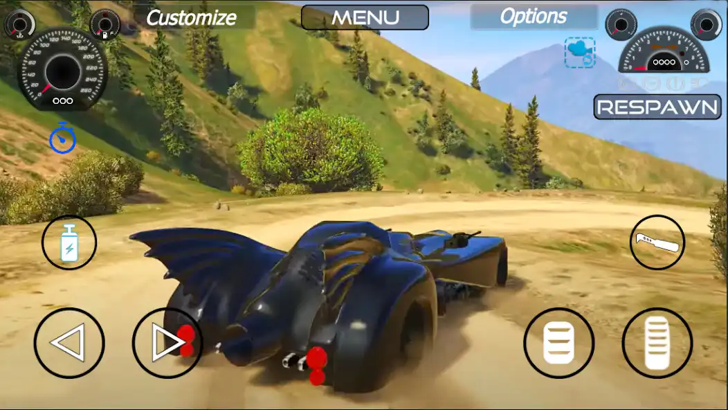 Play Mountain Drift Batmobile  and enjoy Mountain Drift Batmobile with UptoPlay