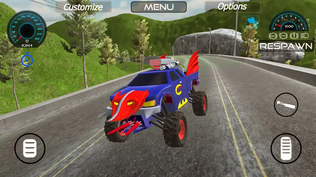 Play Mountain Drift Batmobile as an online game Mountain Drift Batmobile with UptoPlay