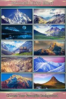 Play Mountain echo magic photo effect