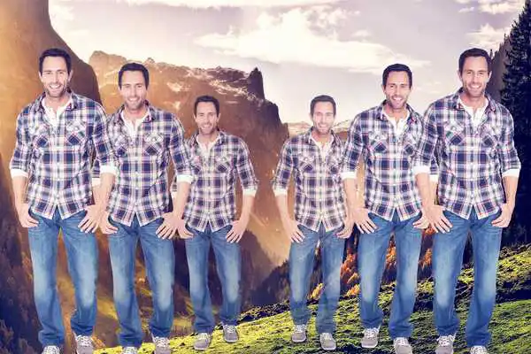 Play Mountain echo magic photo effect