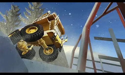 Play Mountain Mining Ice Road Truck as an online game Mountain Mining Ice Road Truck with UptoPlay